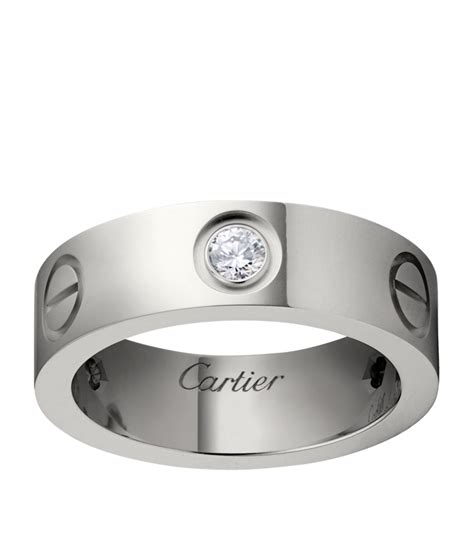 cartier white gold love ring|white gold ring for couple.